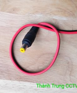 Dây nối DC 1 đầu đực 5.5*2.1(mm) dài 26cm , jack DC đực 5.5*2.1 dài 26cm dùng cho kết nối nguồn camera