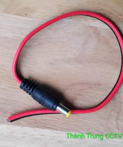 Dây nối DC 1 đầu đực 5.5*2.1(mm) dài 26cm , jack DC đực 5.5*2.1 dài 26cm dùng cho kết nối nguồn camera