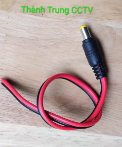 Dây nối DC 1 đầu đực 5.5*2.1(mm) dài 26cm , jack DC đực 5.5*2.1 dài 26cm dùng cho kết nối nguồn camera Thành Trung CCTV 0989282821