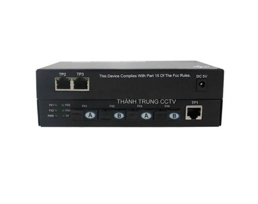 Switch 4 cổng quang single mode 1Gbps