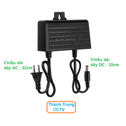Nguồn 12V2A dùng cho camera ngoài trời