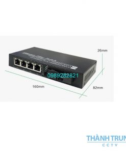Switch 2 cổng quang 4 cổng POE 1Gbps