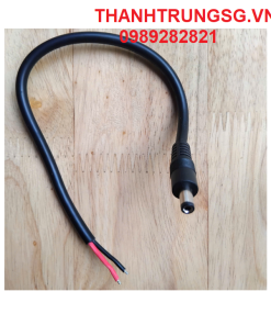 Dây đúc DC một đầu đực 5.5*2.5(mm) lõi dày 0.75mm và 1.5mm dài 27cm chịu tải 8A-12A tại Thủ Đức