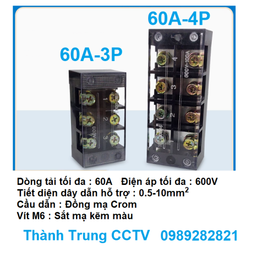 Domino điện 60A 3P 4P