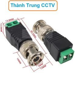 Đầu BNC dạng bắt vít 2 dây, jack BNC đực bắt vít tại Thành trung CCTV 0989282821
