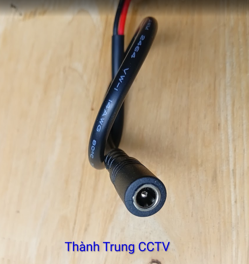 DC cái AWG14 5.5x2.1mm 3 Jack DC cái 5.5*2.1mm dài 26cm lõi 18AWG và 14AWG chịu tải 6A đến 12A tại Thủ Đức, Thành Trung CCTV 0989282821